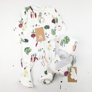 Angel Dear Watercolor Veggies Footie & Blanket